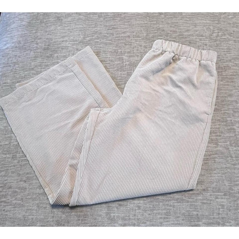 BDG Urban Outfitters Corduroy Pants‎ XL Beige Tan Elastic Waist Pull-On Casual